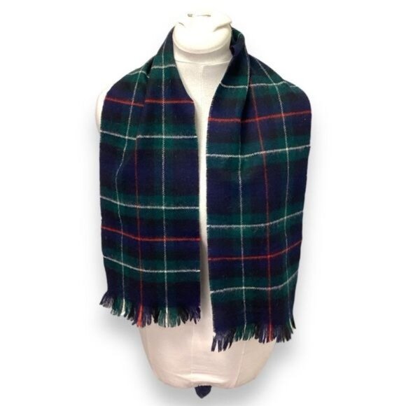 The Scotch House Mens Mackenzie Scottish Tartan Plaid 100% Wool Scarf - Picture 1 of 6